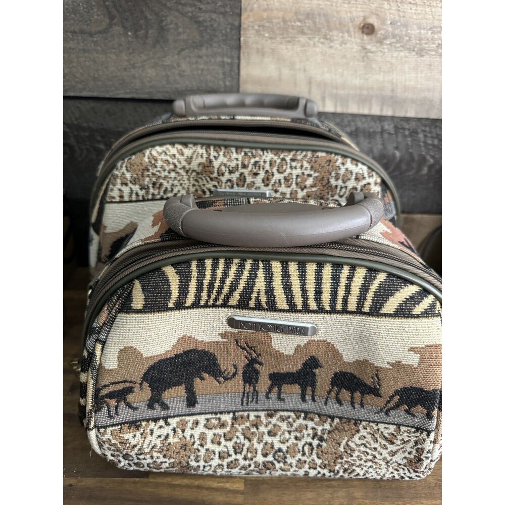 Bon Voyage Paris Animal Prints Travel Cosmetics case Carryon bags Safari Two